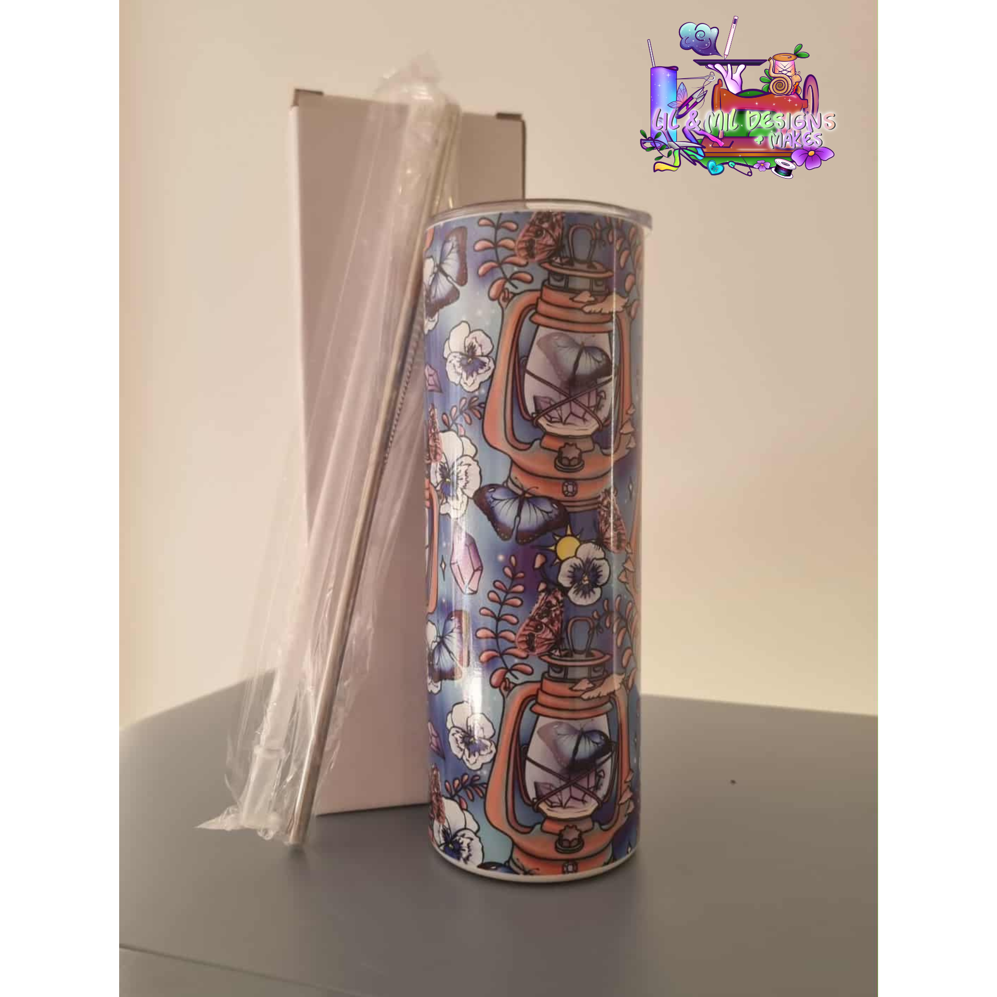 Sublimination Tumbler 20oz Handdrawn Artwork