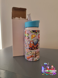 Sublimination Kids Bottle 14oz Handdrawn Artwork
