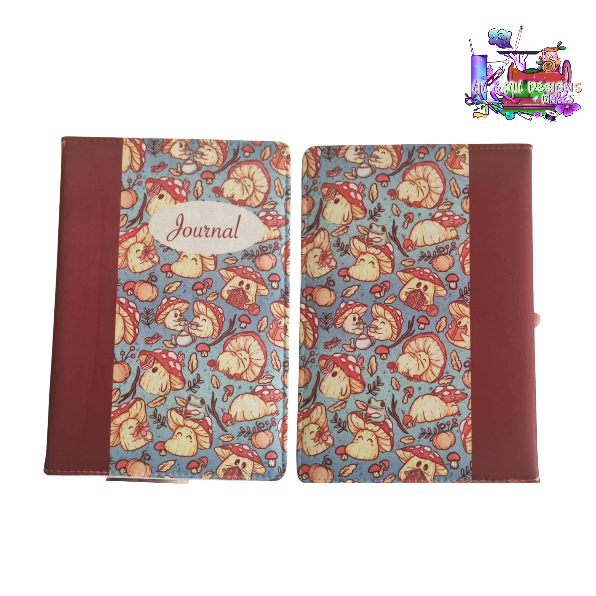 Sublimination Faux Leather Cover Notebook A5 Handdrawn Artwork