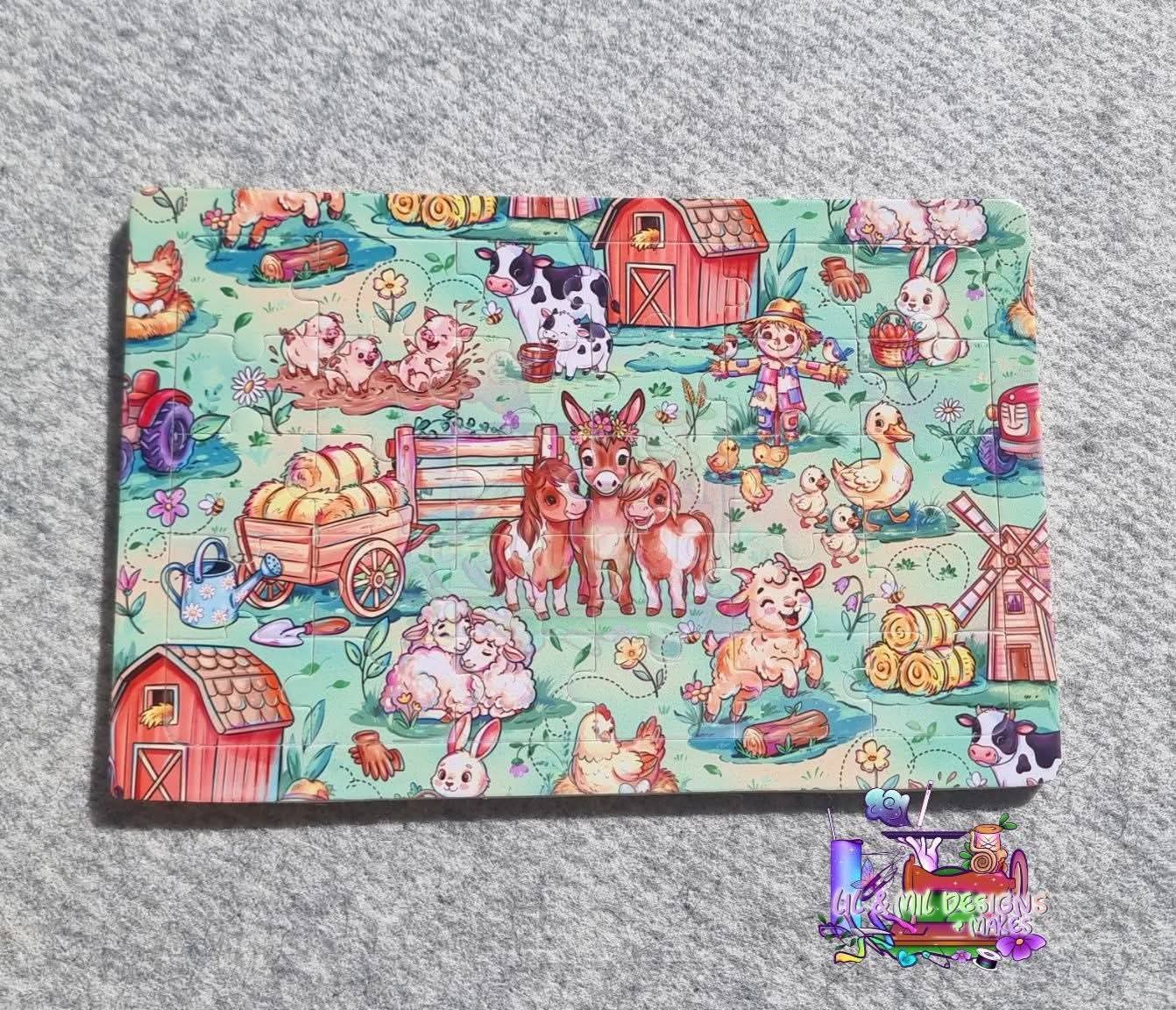 Sublimination Kids Puzzles Handdrawn Artwork