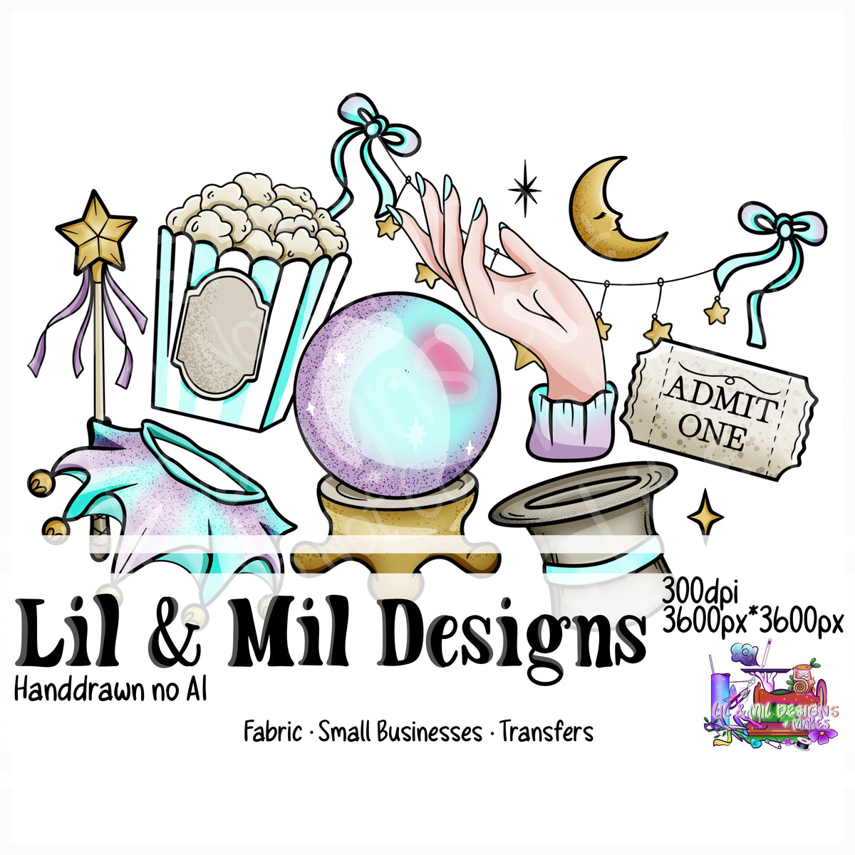 3. Whimsy (HEXTOBER Limited) Carnival Moon & Stars