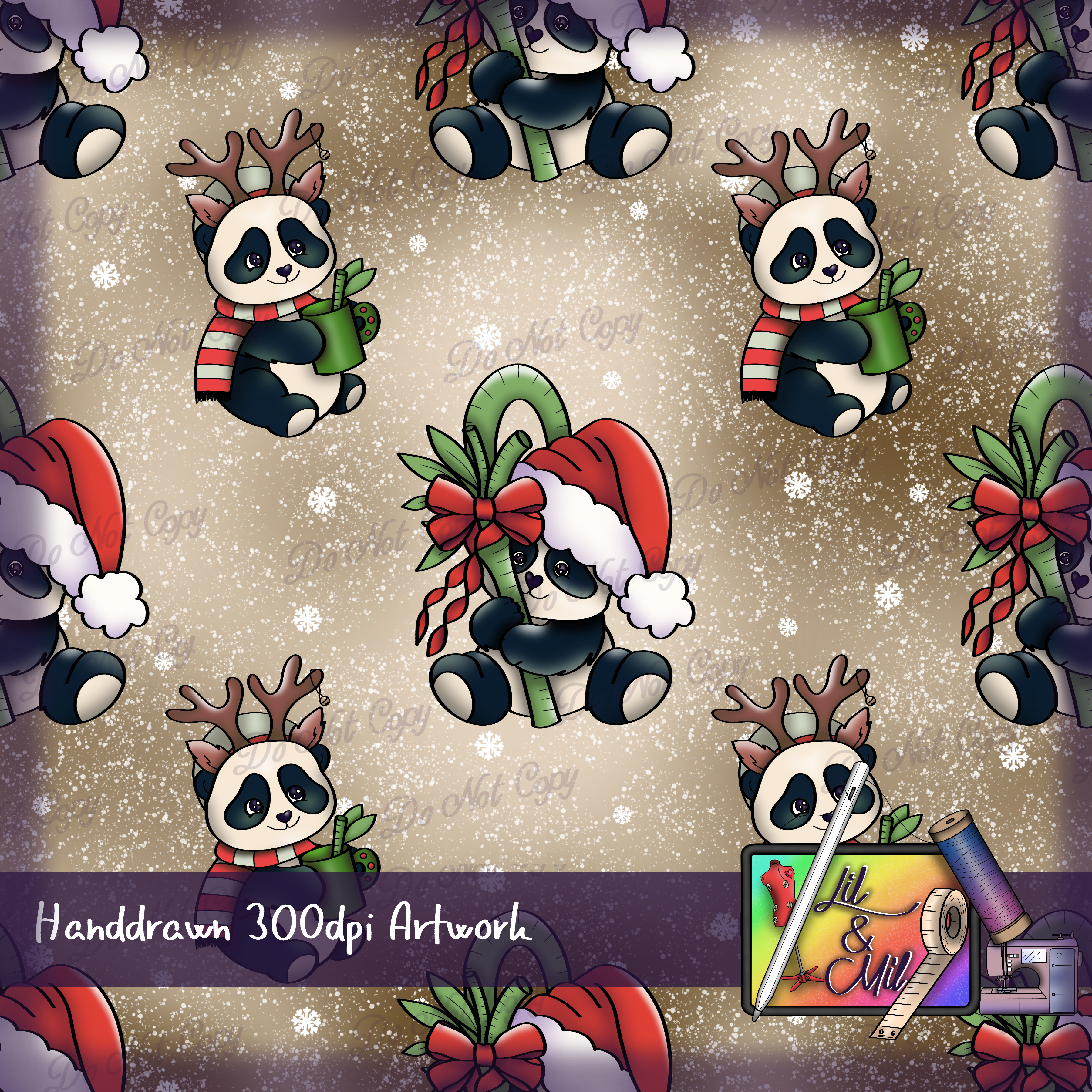 Christmas Pandas
