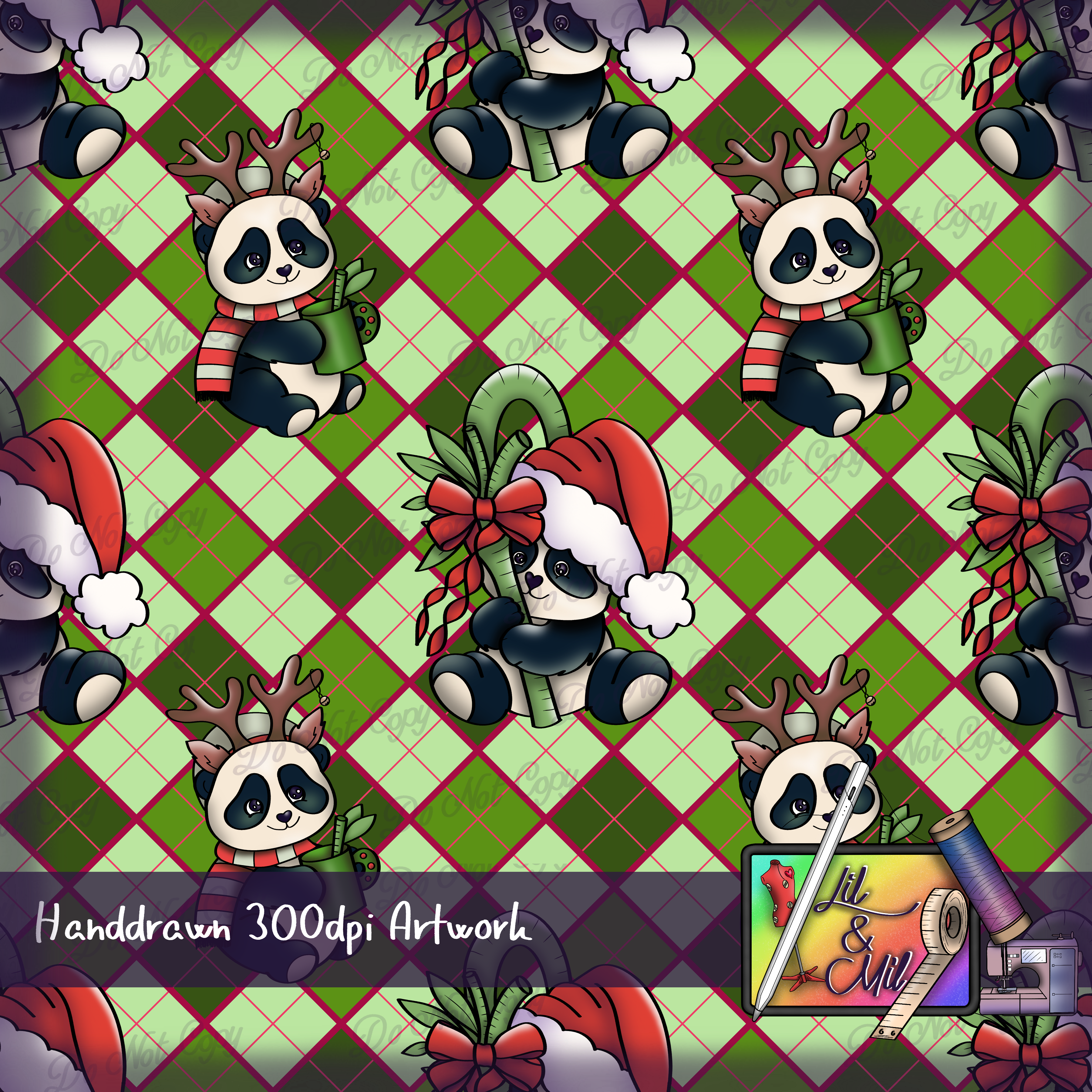 Christmas Pandas
