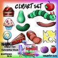 Caterpillar Book (Clipart Set)