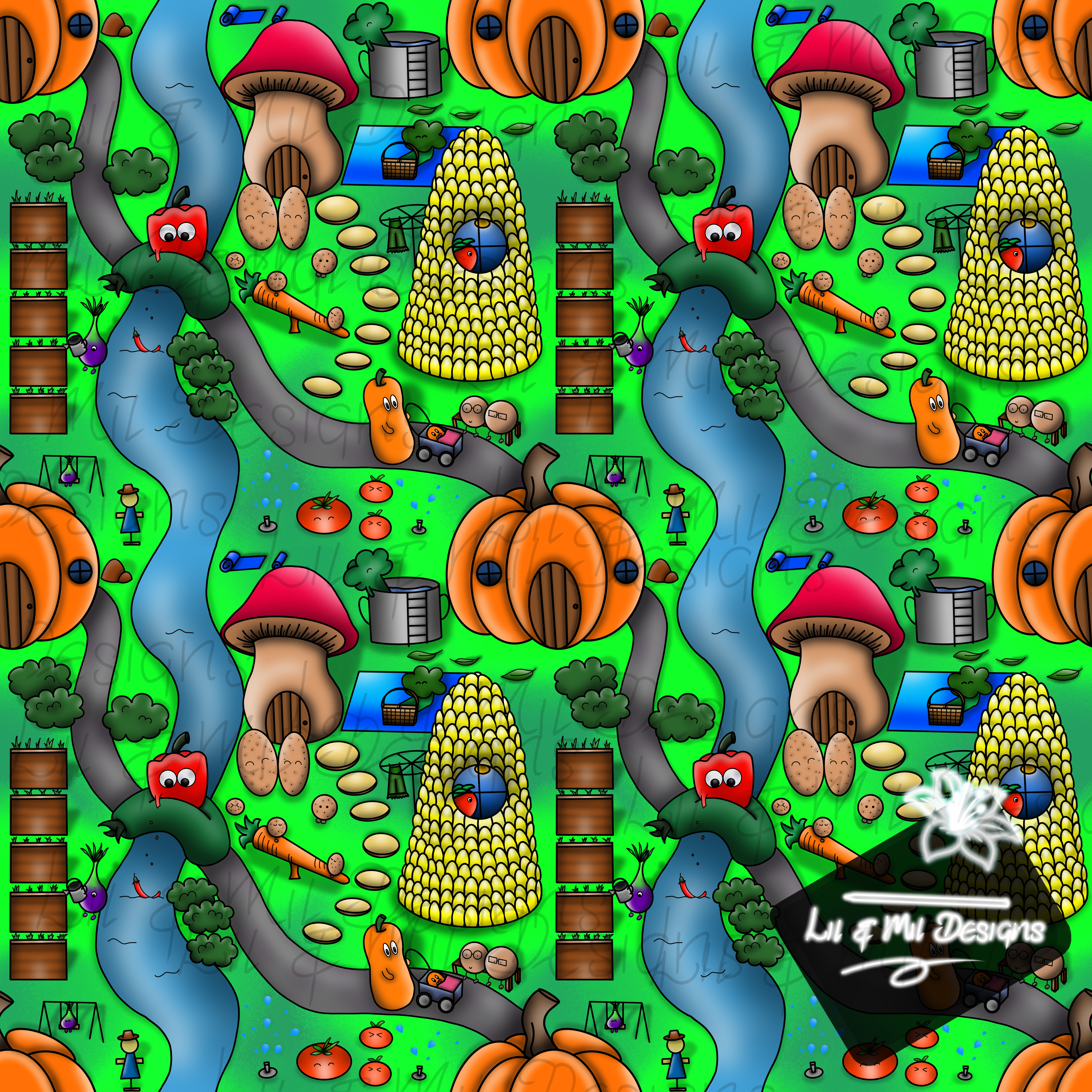 Hextober Vegetables - Veggie Village