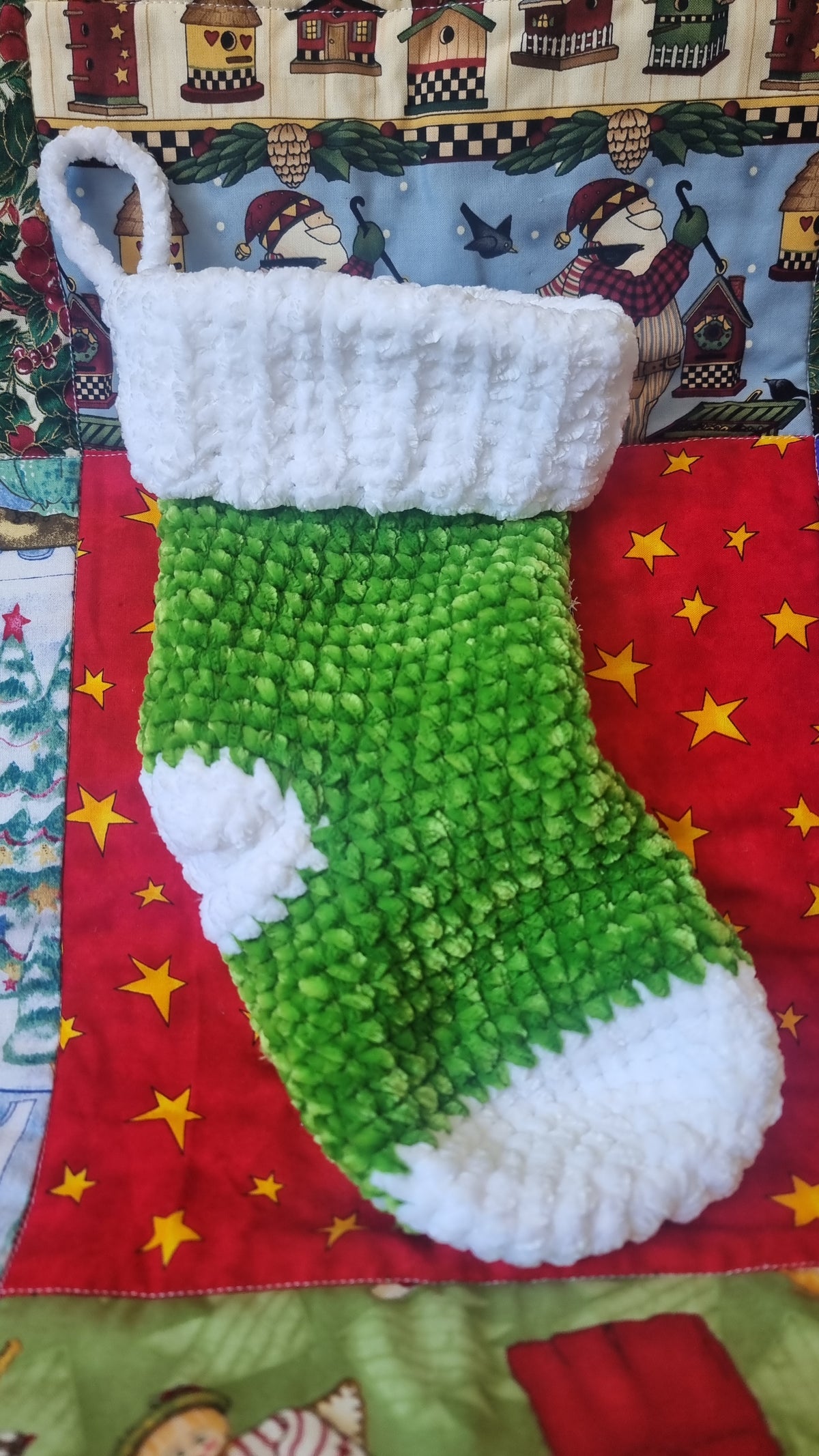 Handmade Crochet Christmas Stocking
