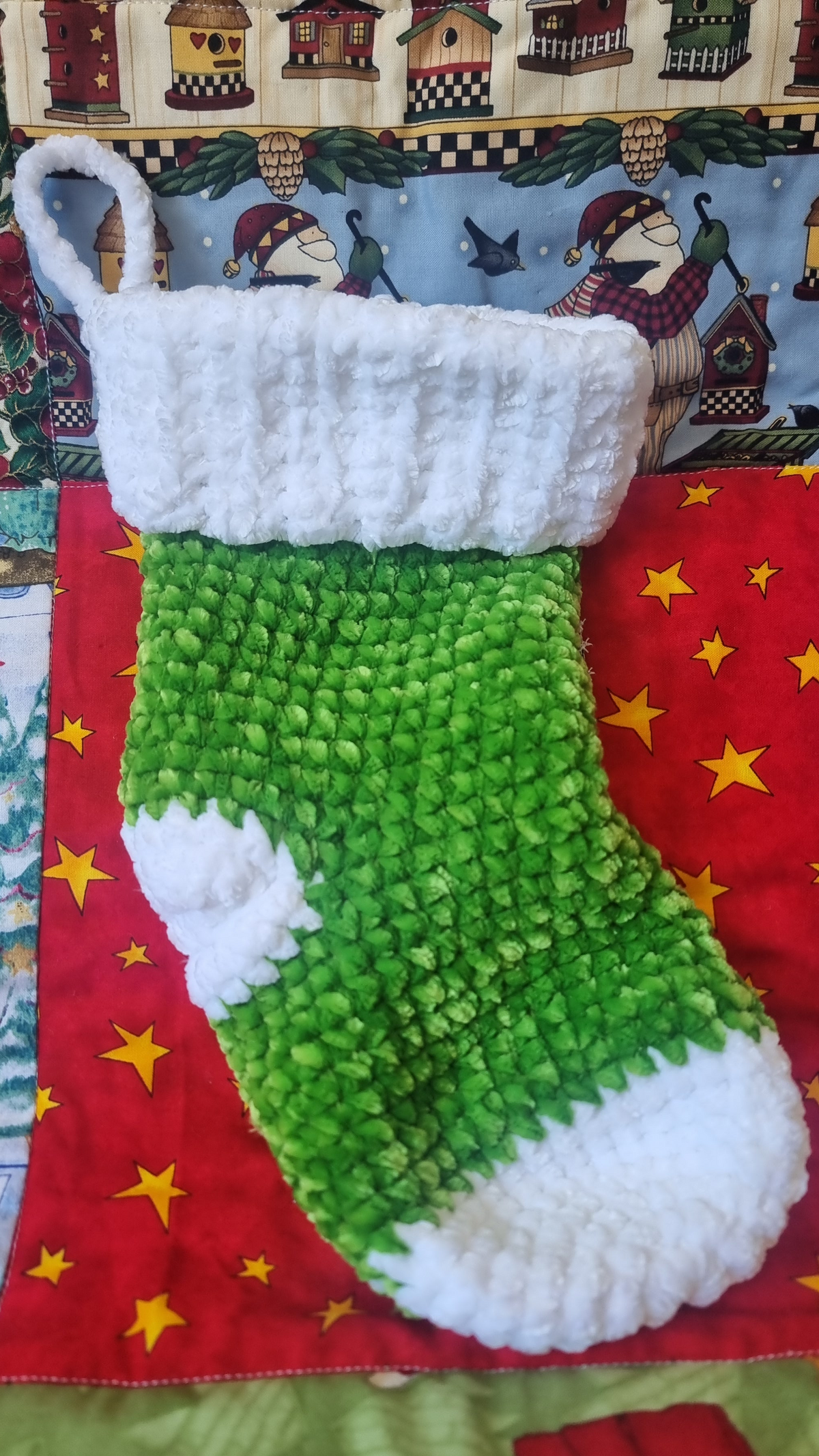 Handmade Crochet Christmas Stocking