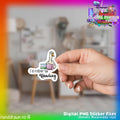 Sticker PNG File (Reading)