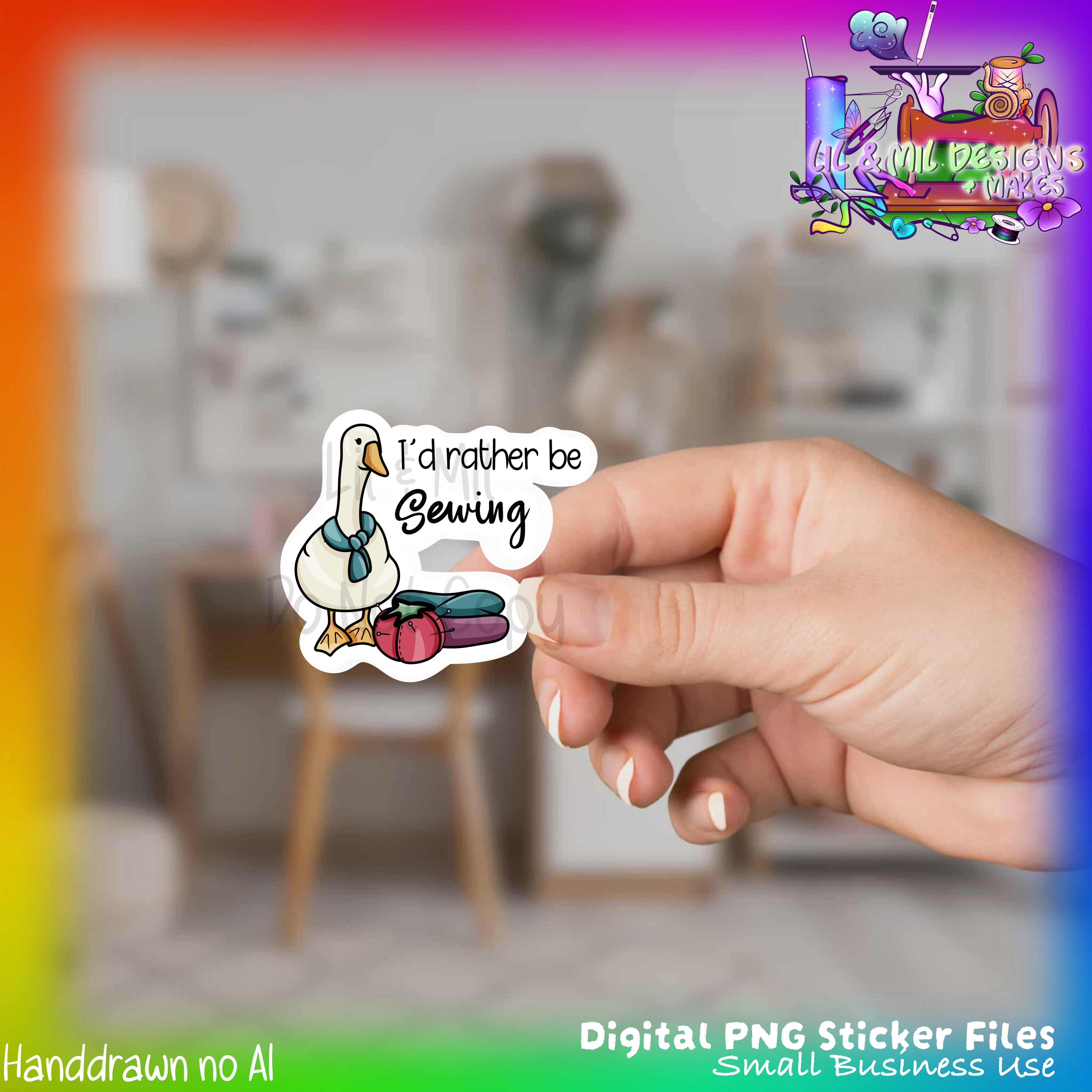 Sticker PNG File (Sewing)