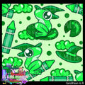 Witchy Frogs (Colour Splash Mystery Green)