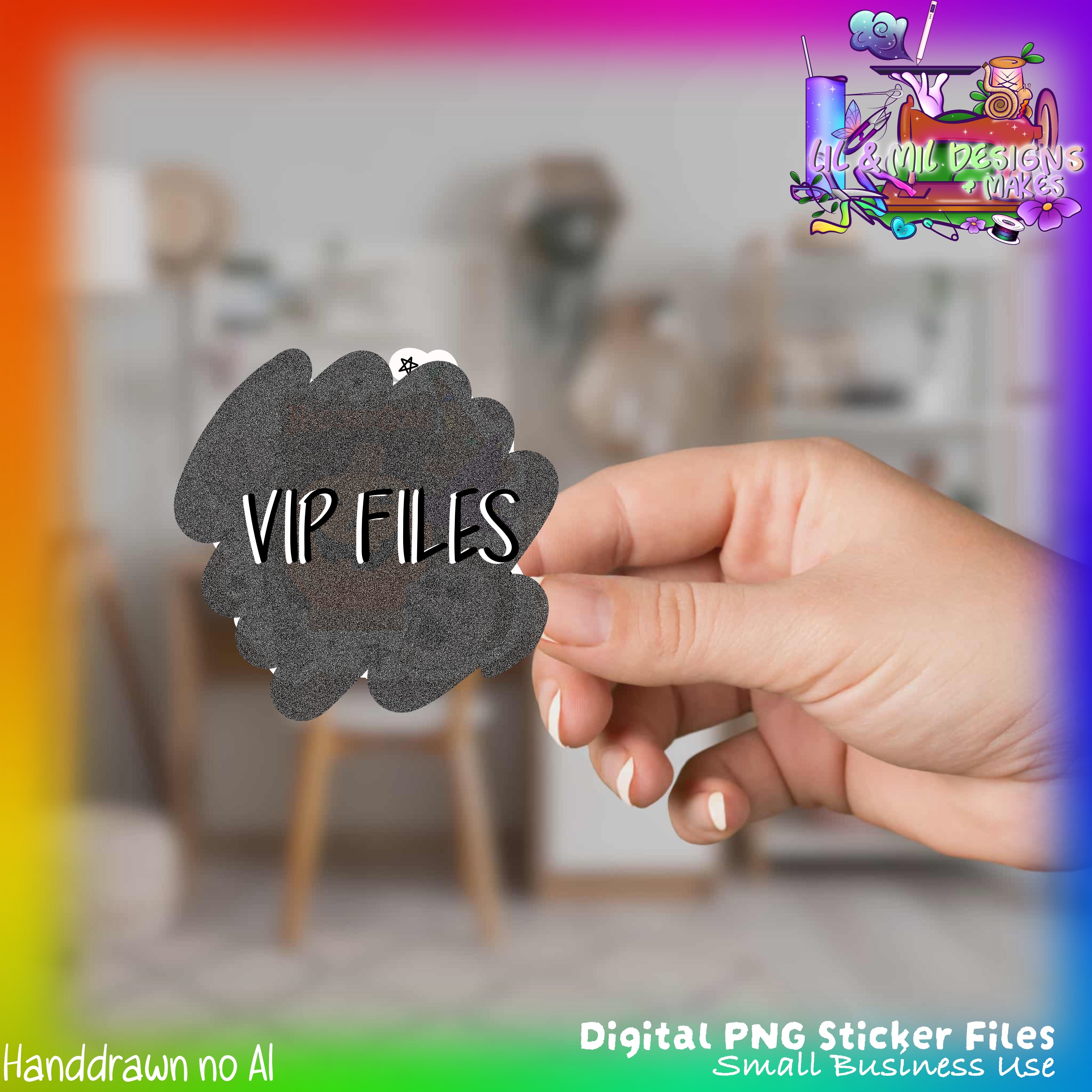 VIP Sticker PNG File (Halloween/Spooky)