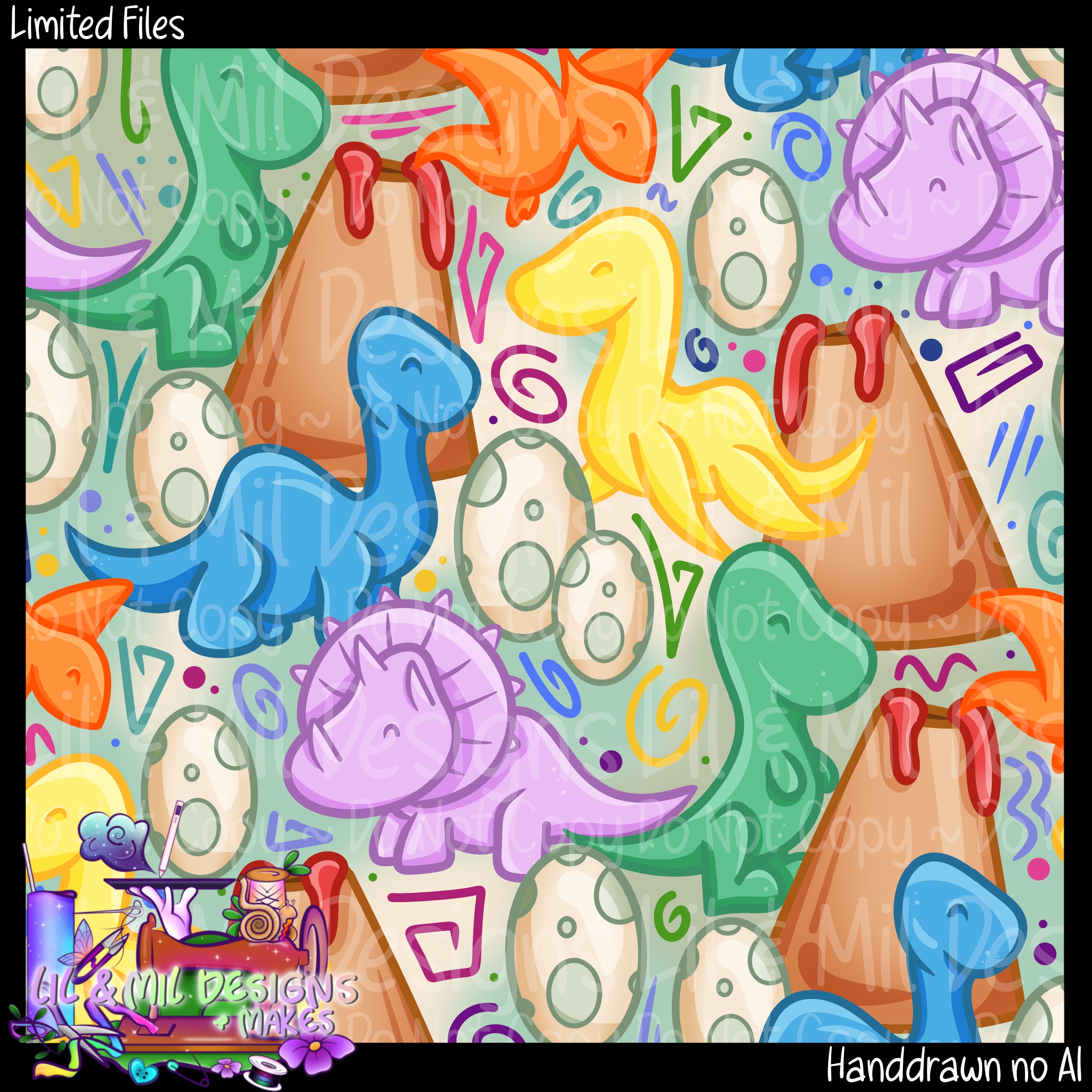 Cute Retro Dinos