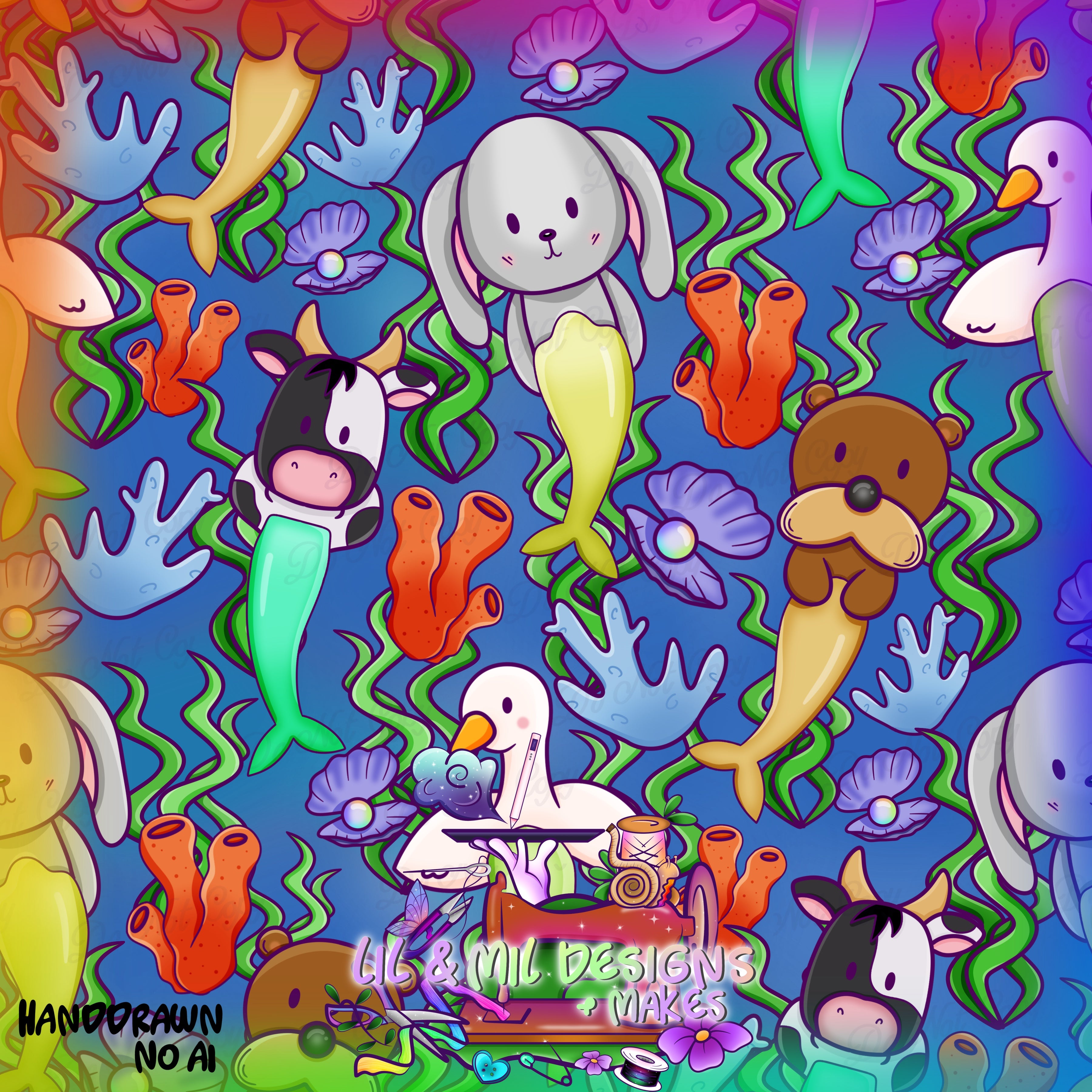 April Mystery (Summer) #4 Animal Mermaids