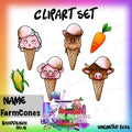 Farm Cones (Clipart Set)