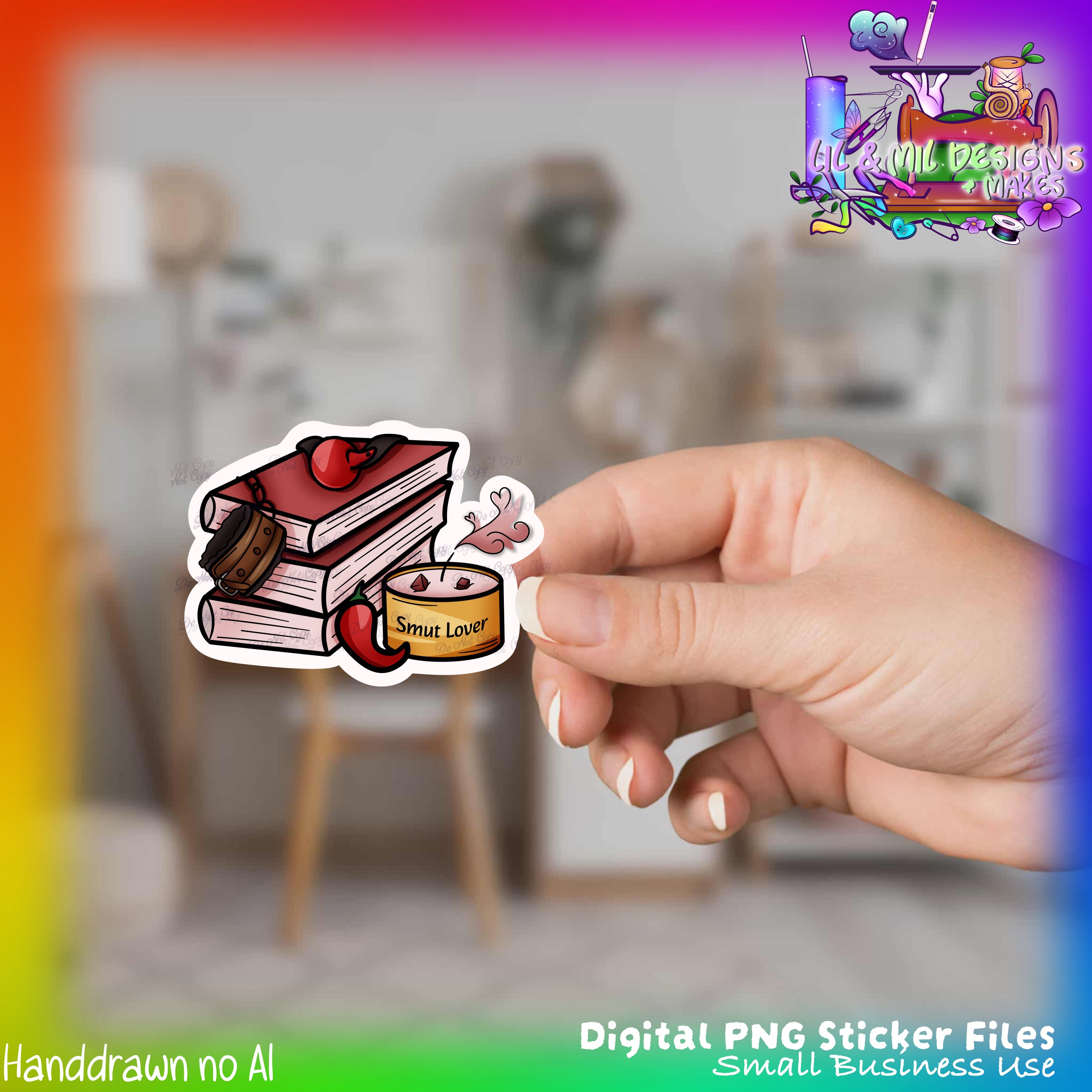Sticker PNG File (Bookish)