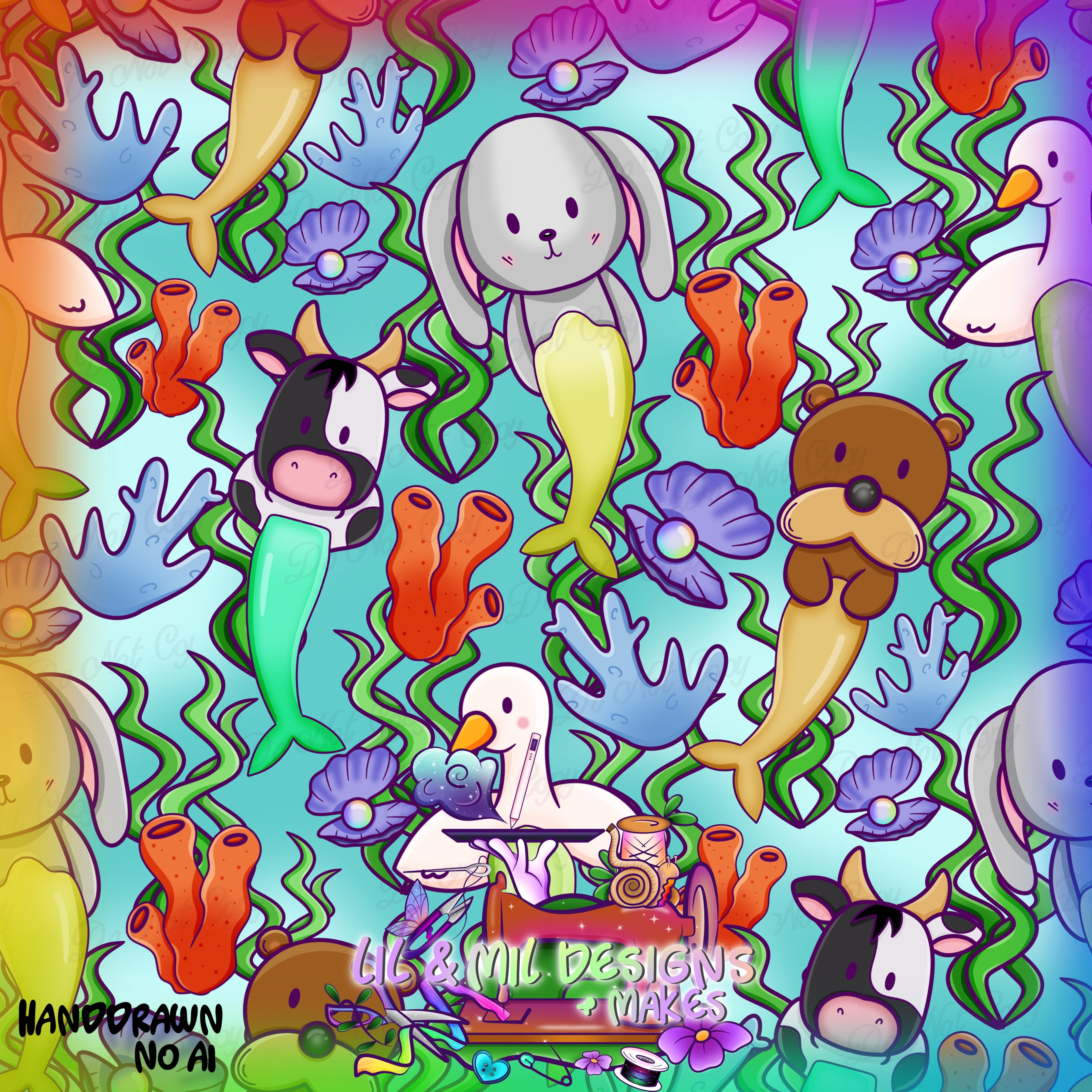 April Mystery (Summer) #4 Animal Mermaids