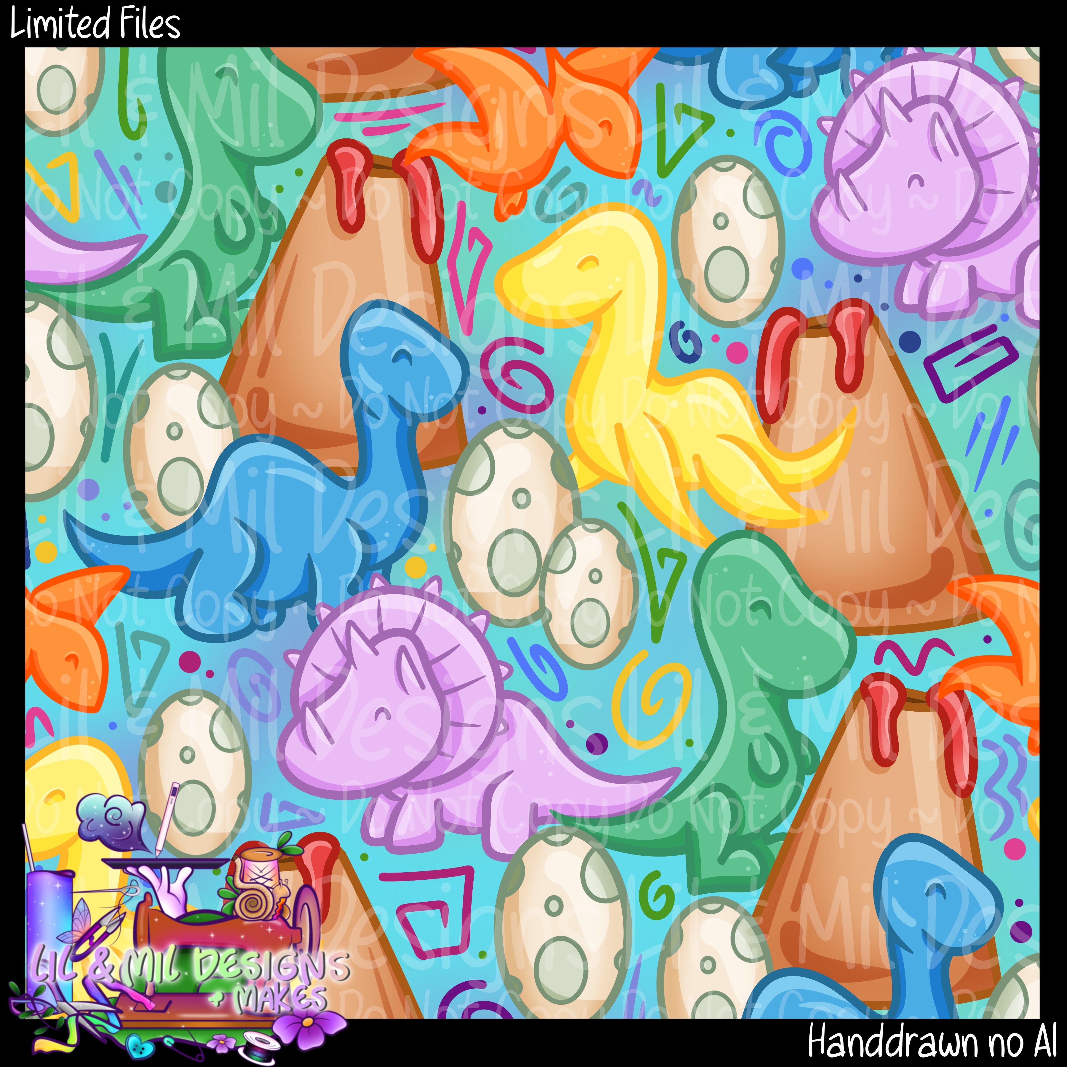 Cute Retro Dinos