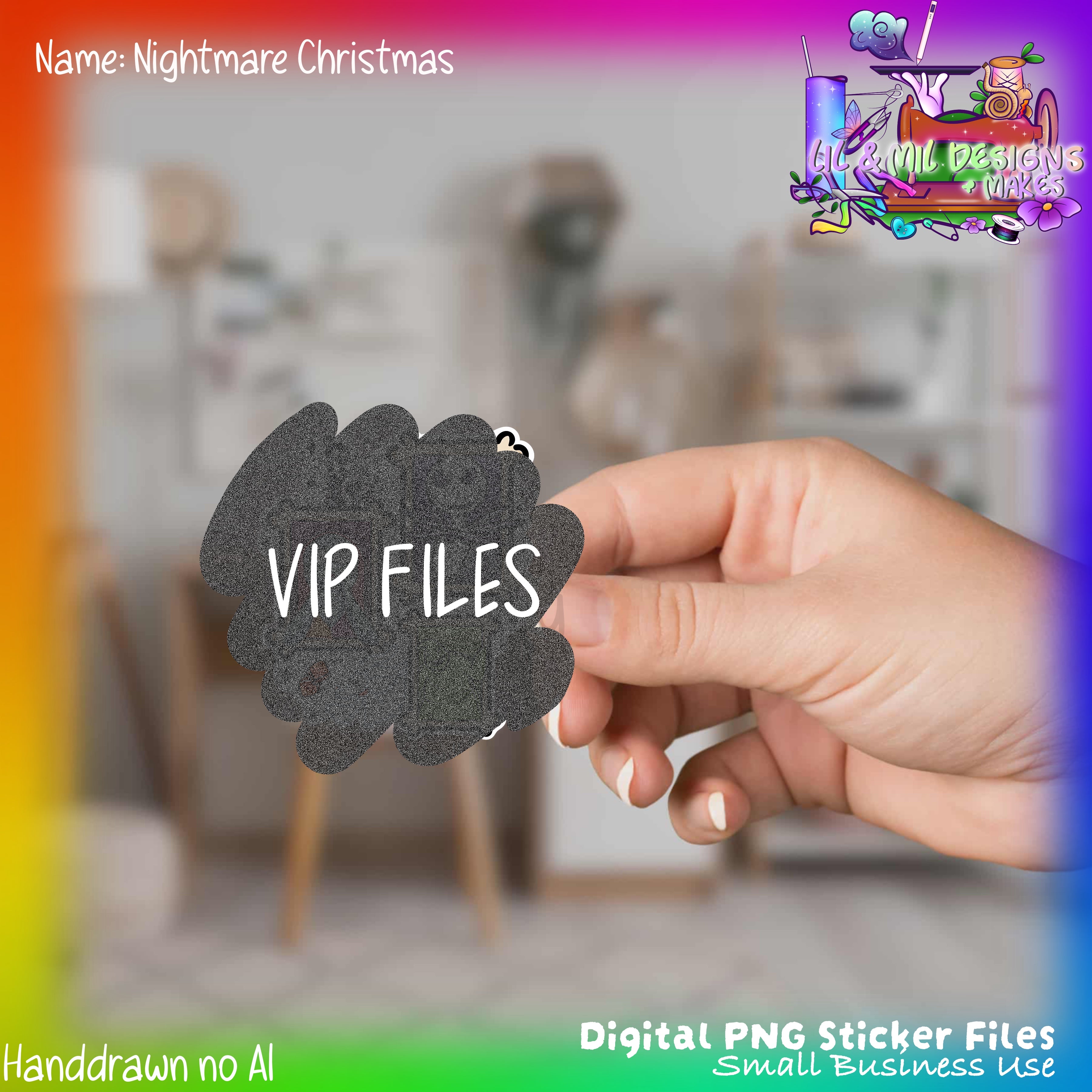Sticker PNG File (Nightmare Christmas)