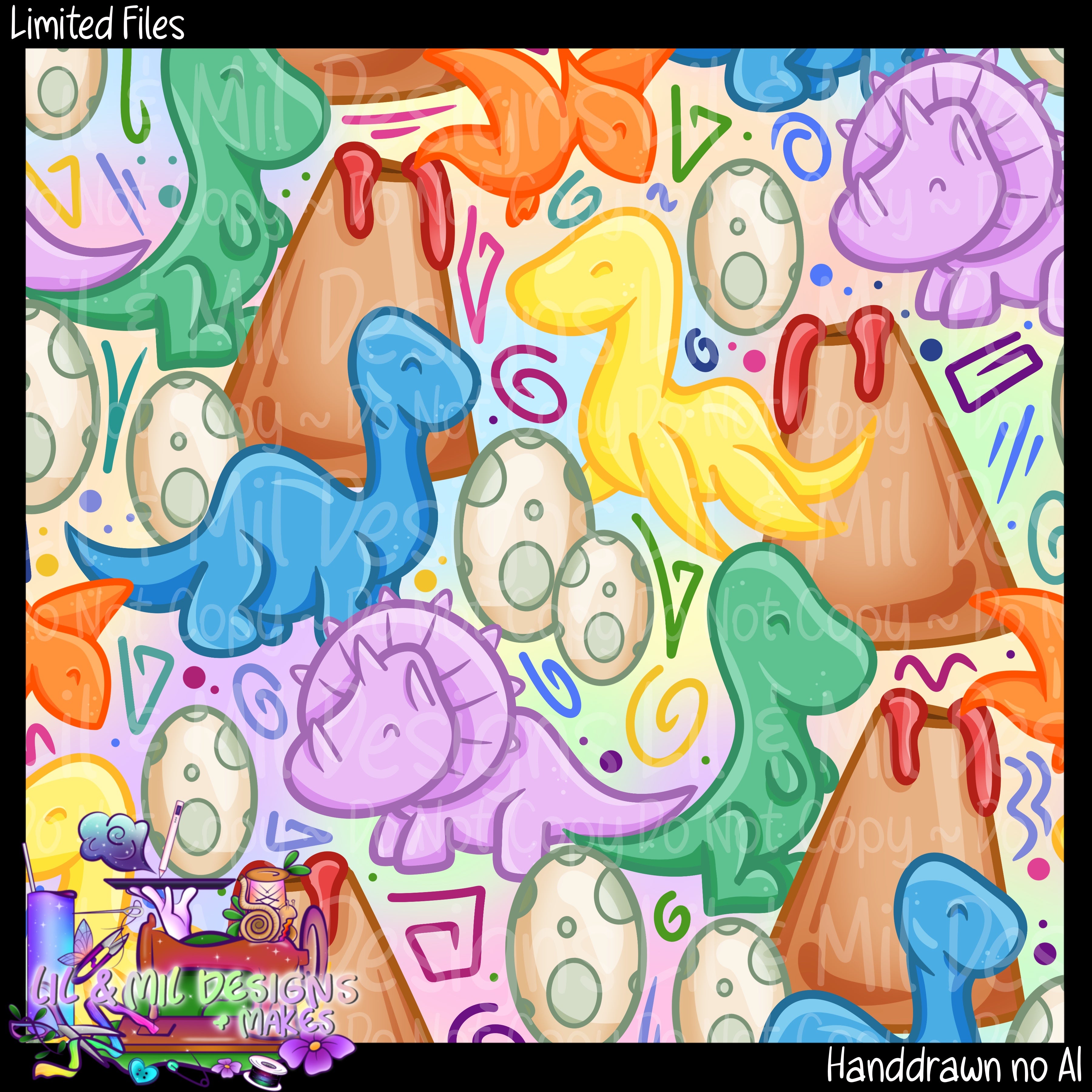 Cute Retro Dinos
