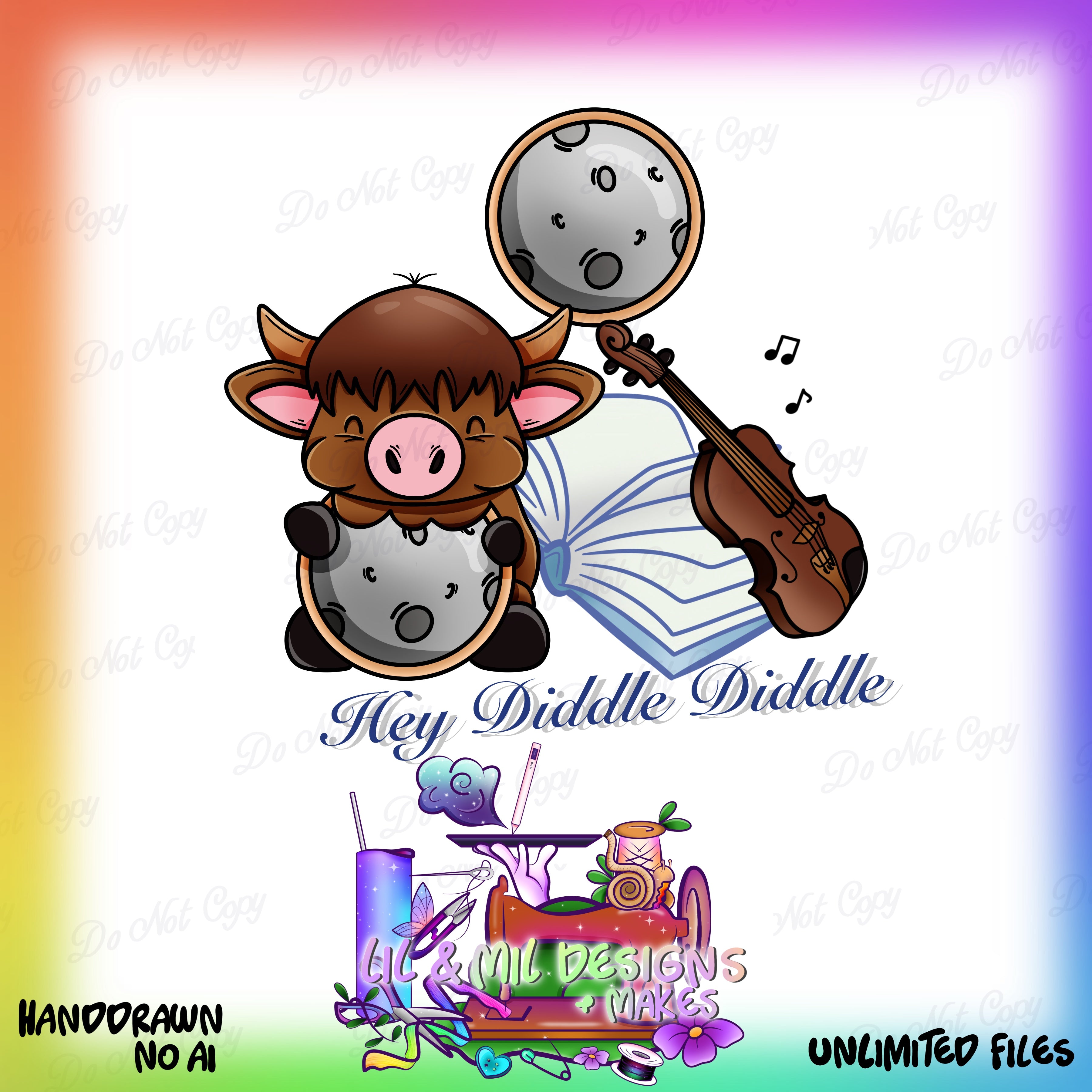 Nursery Rhyme Collab - Hey Diddle Diddle (Unlimited files) + FREEBIE