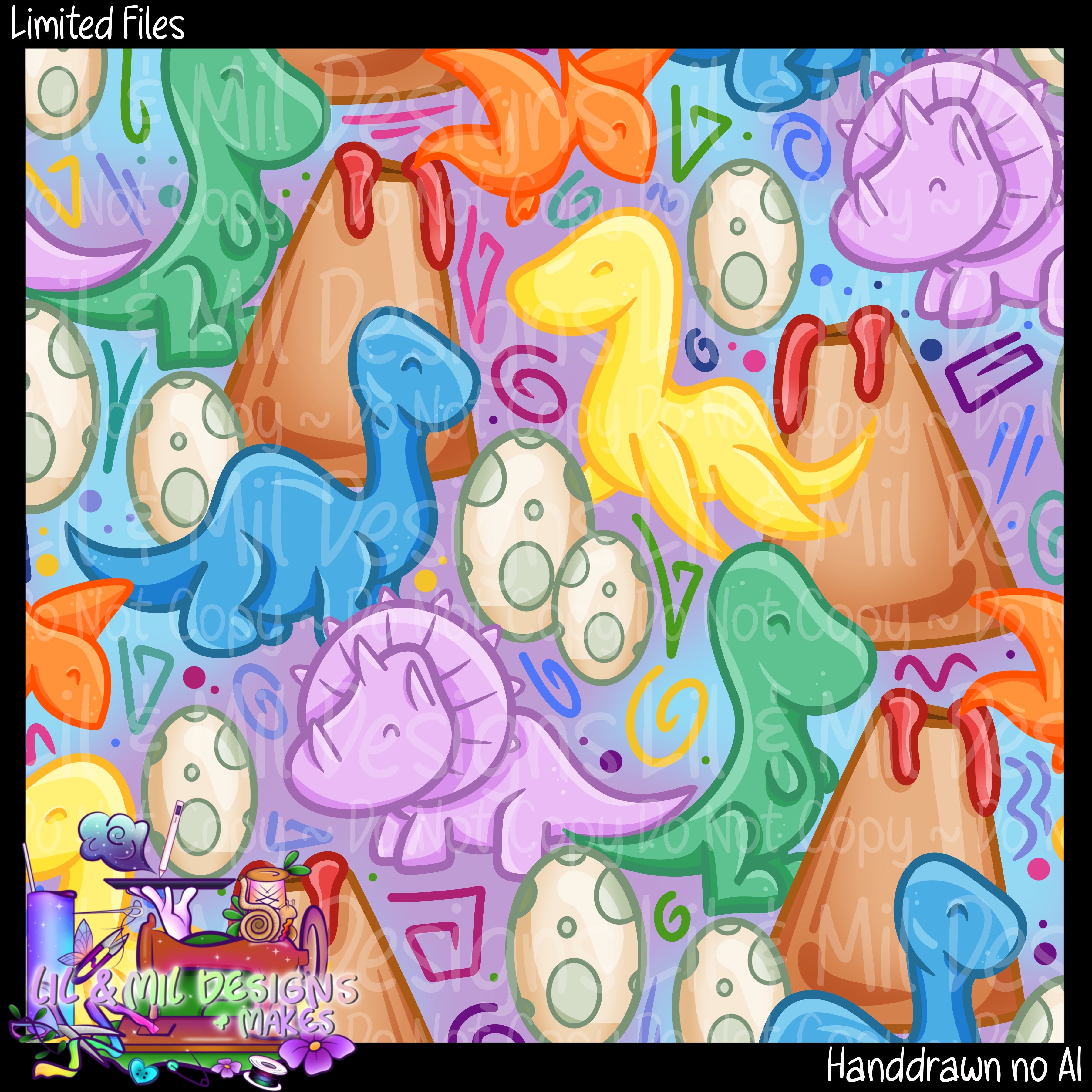 Cute Retro Dinos