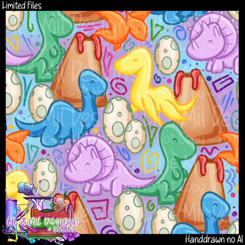 Cute Retro Dinos