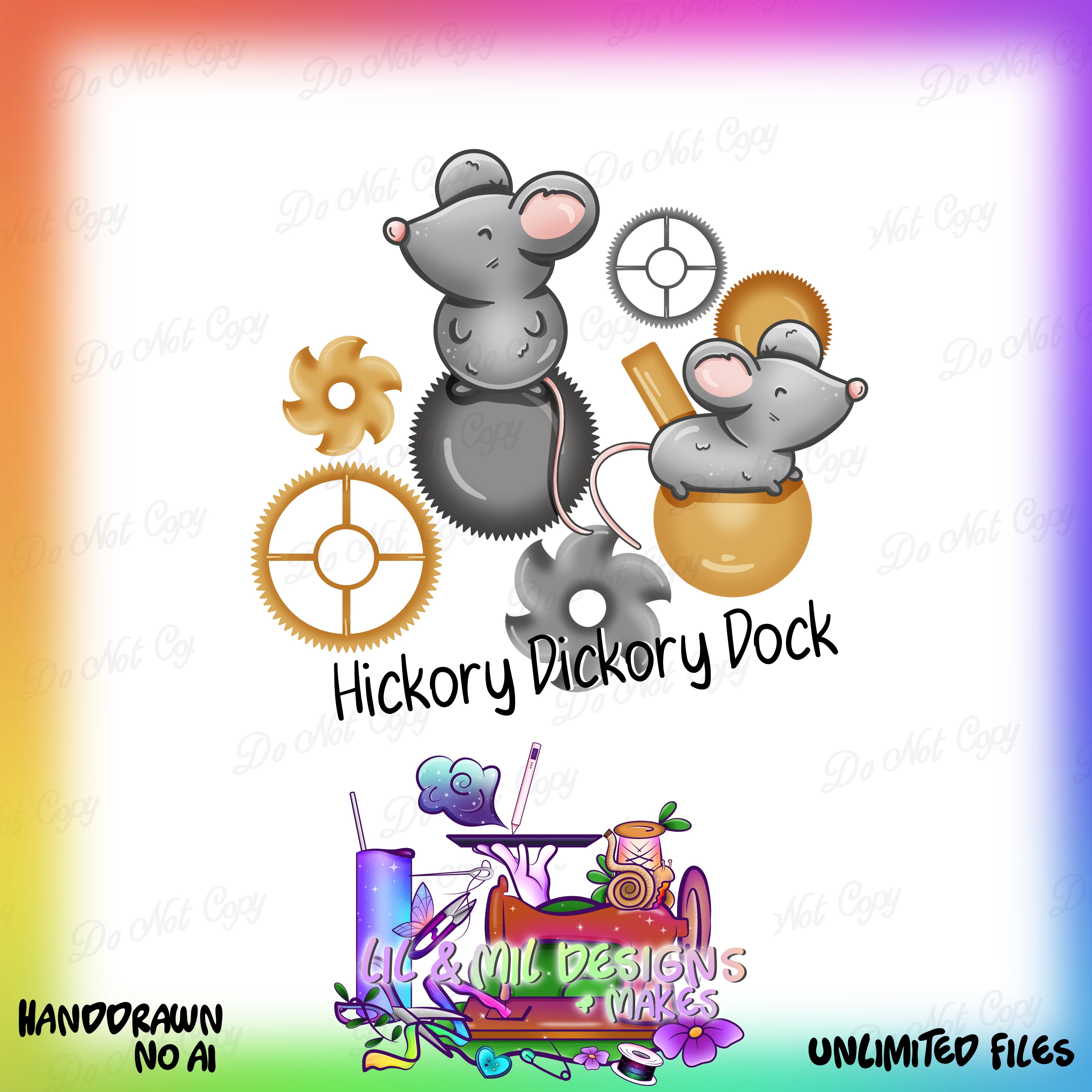Nursery Rhyme Collab - Hickory Dickory (Unlimited files) + FREEBIE