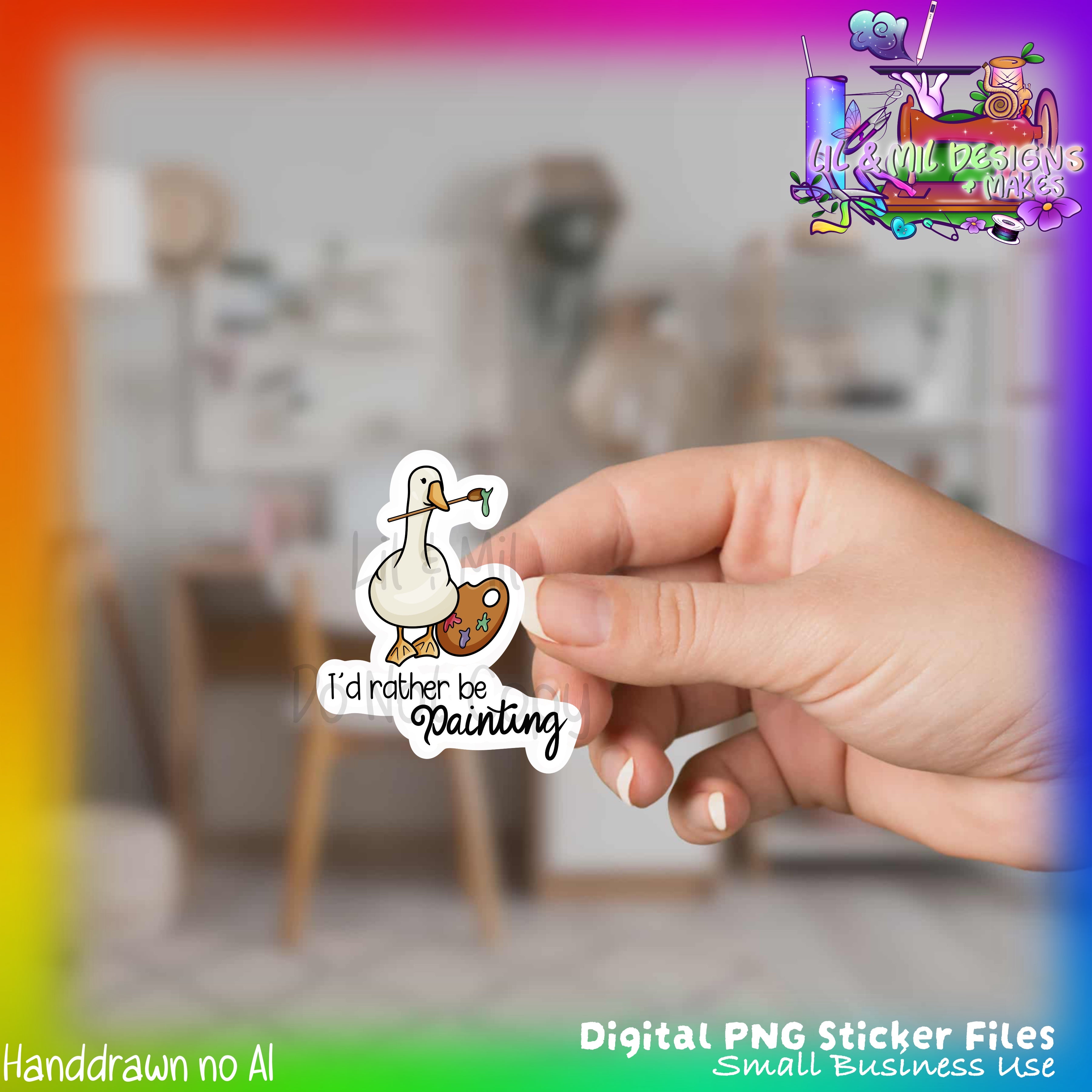 Sticker PNG File (Painting)