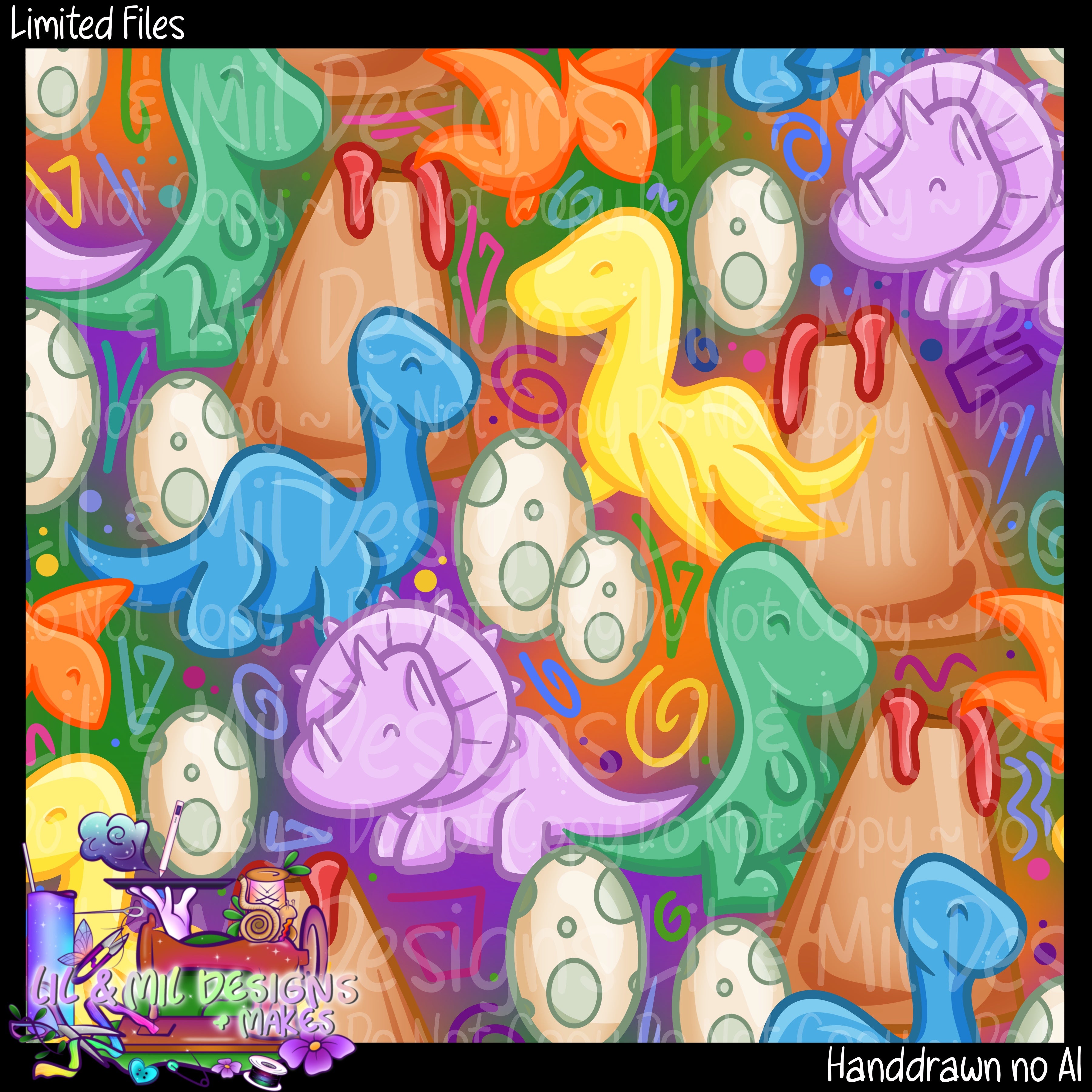 Cute Retro Dinos