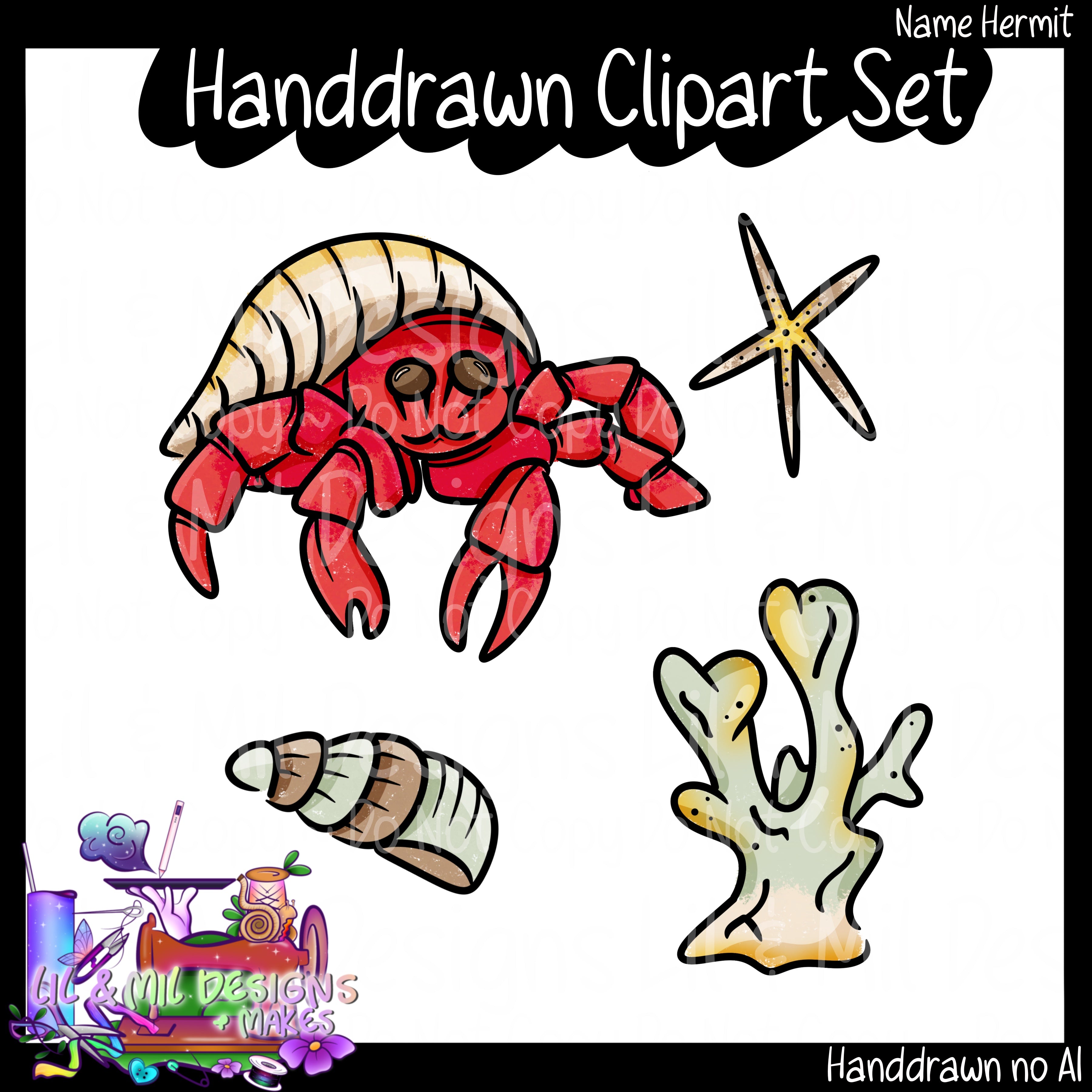 Hermit (Clipart Set)