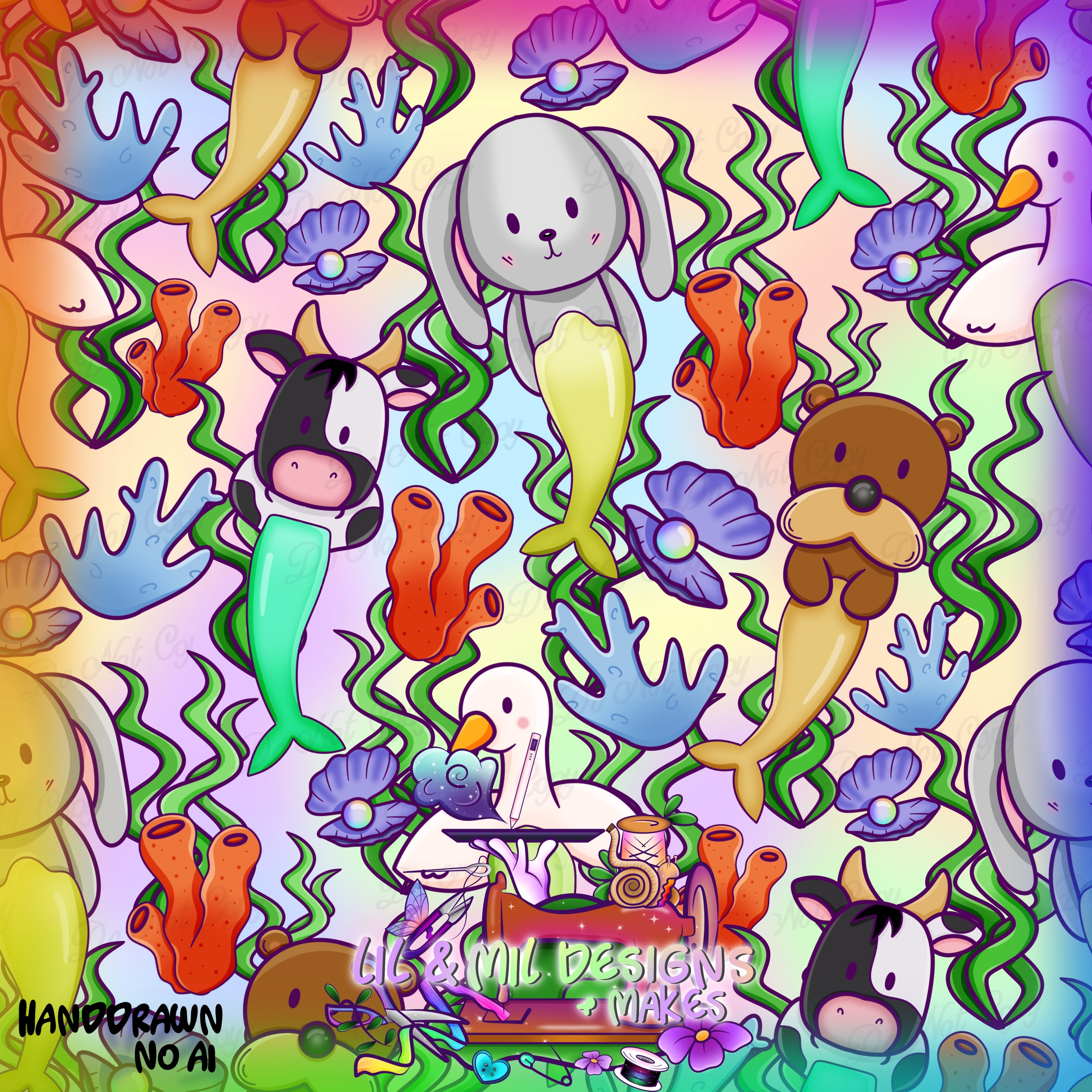 April Mystery (Summer) #4 Animal Mermaids