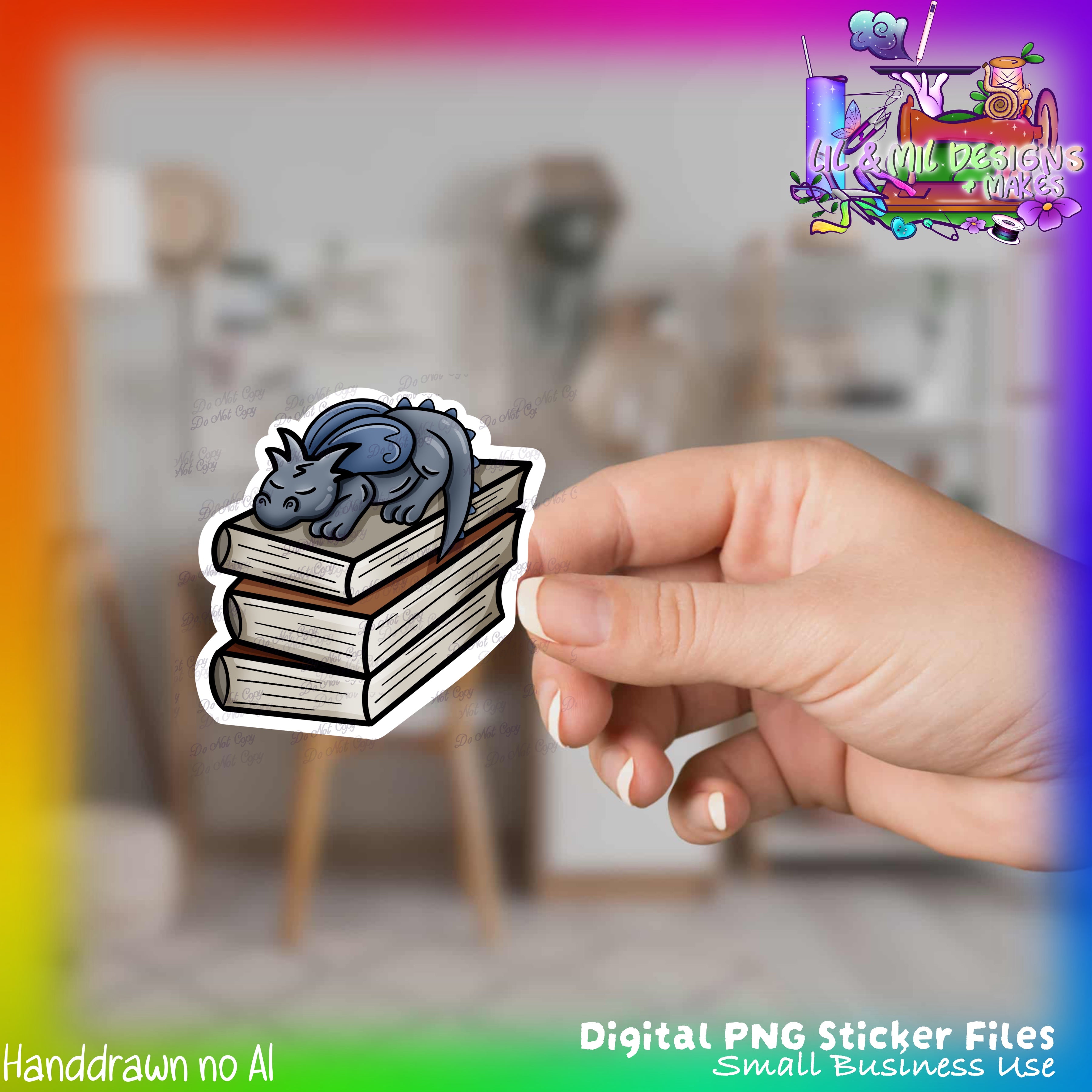 Sticker PNG File (Bookish)