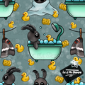 Hextober Cryptids. Splish Splash Mothman Bath