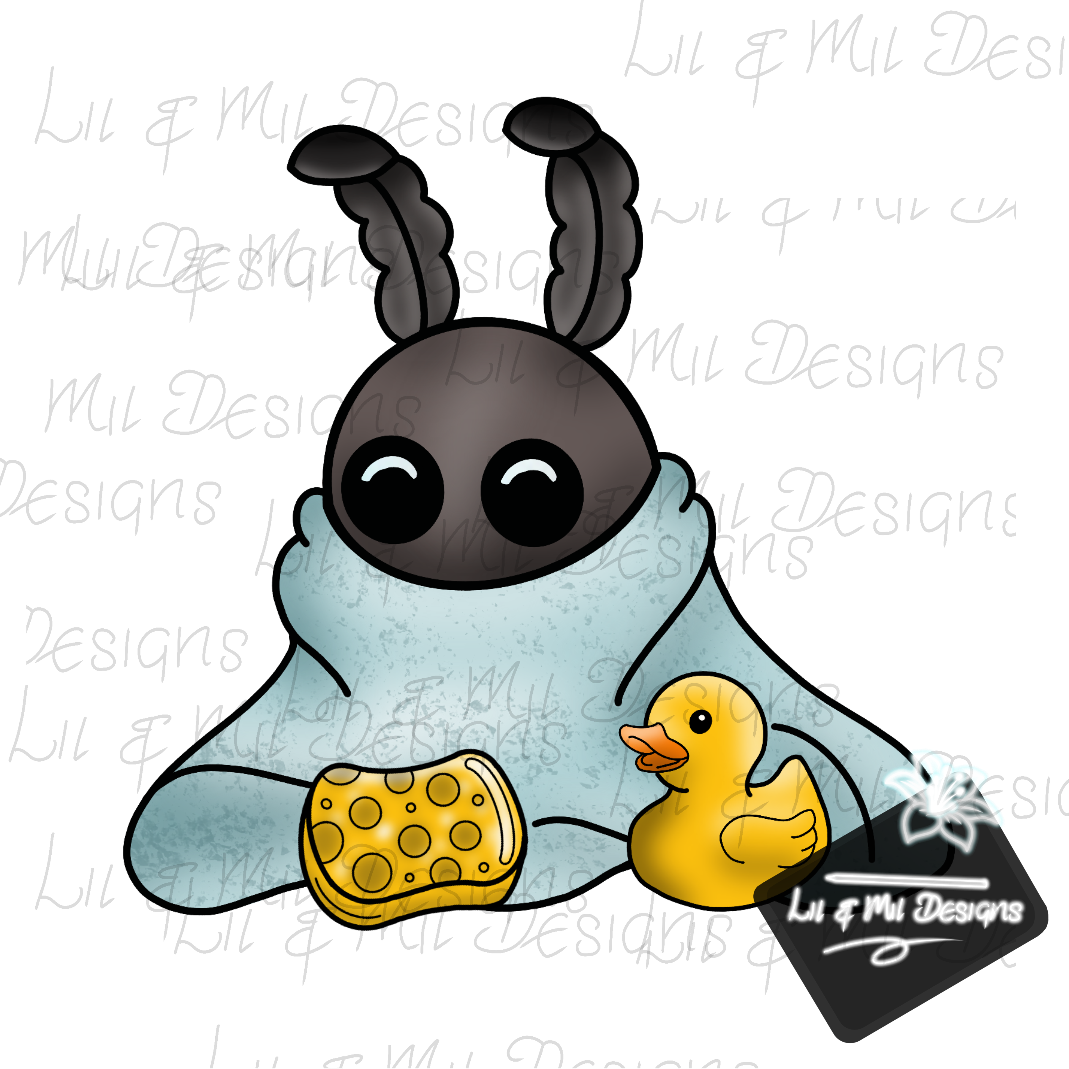 Hextober Cryptids. Splish Splash Mothman Bath