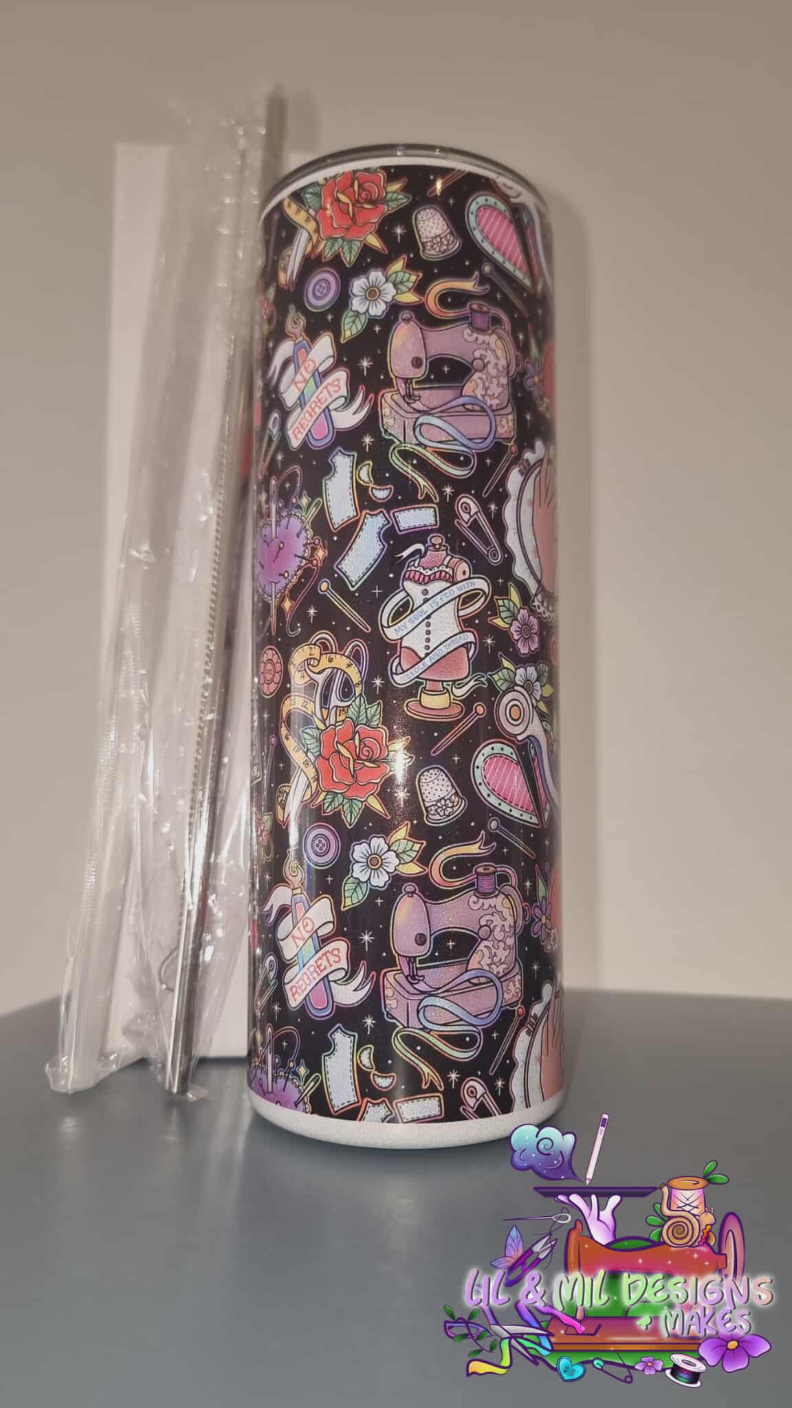Sublimination Tumbler 20oz Handdrawn Artwork
