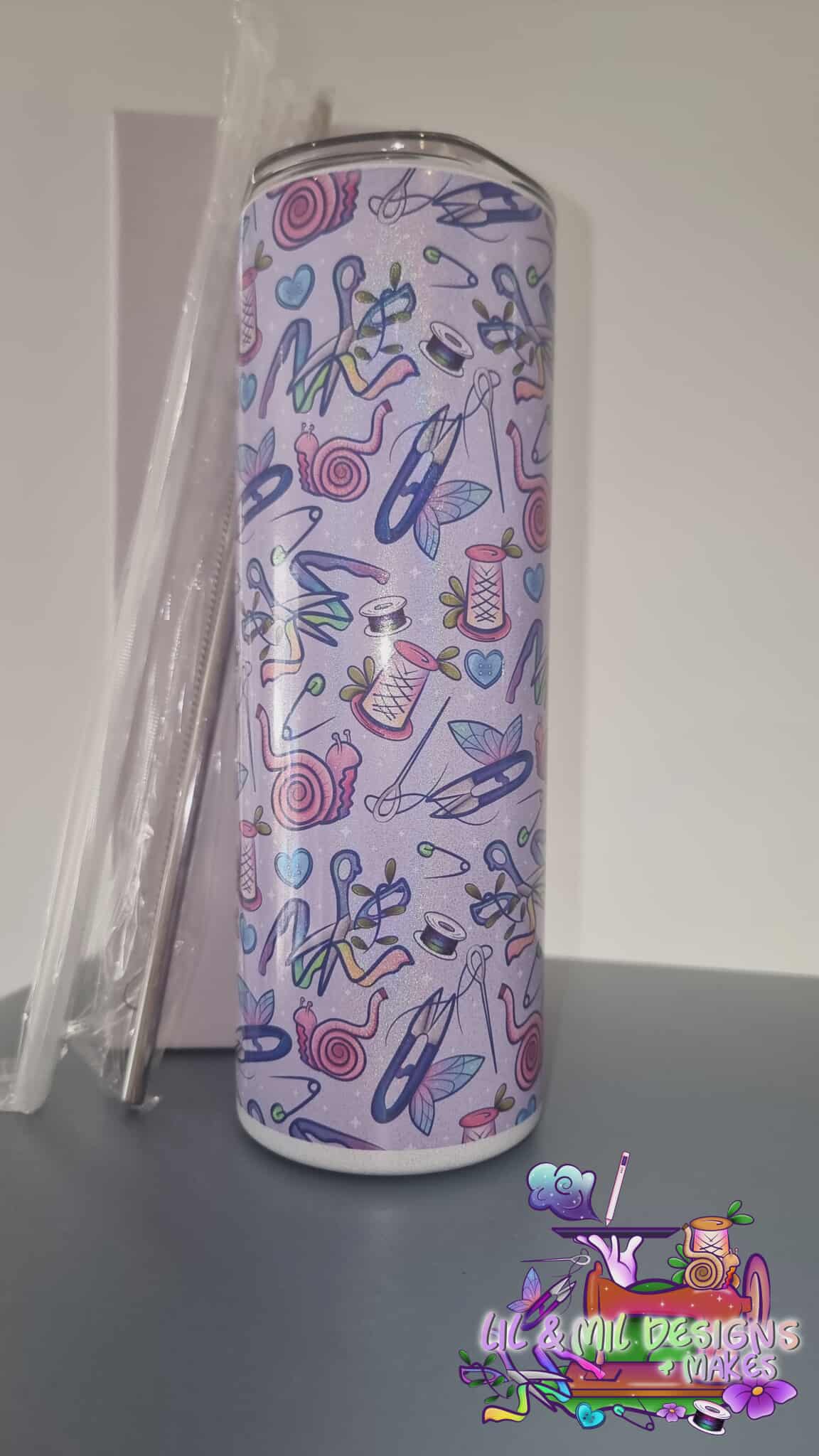 Sublimination Tumbler 20oz Handdrawn Artwork